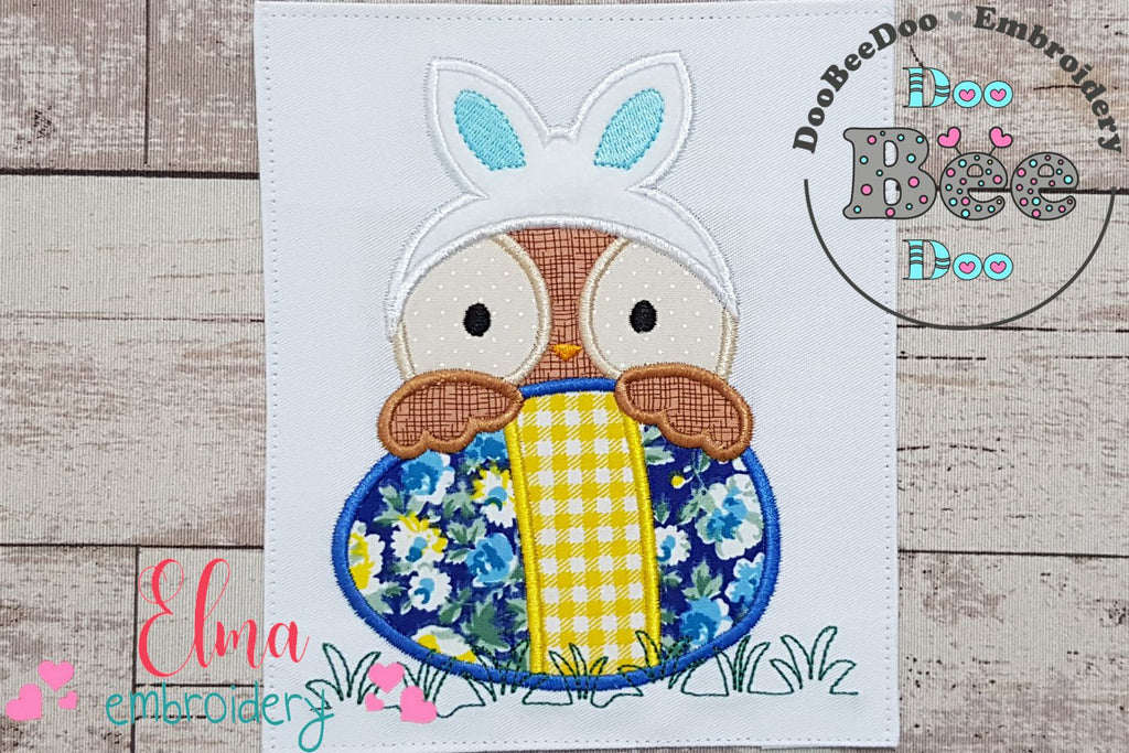 Easter Owl Boy - Applique