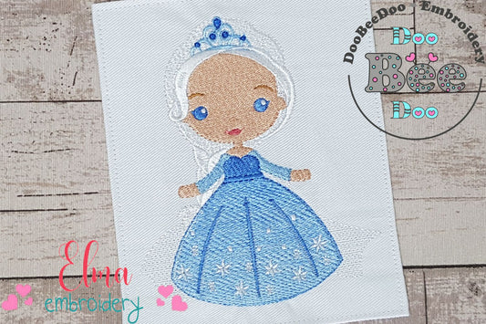 Princess Elsa - Fill Stitch Machine Embroidery Design