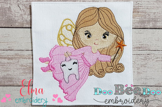 Cute Tooth Fairy - Fill Stitch Embroidery