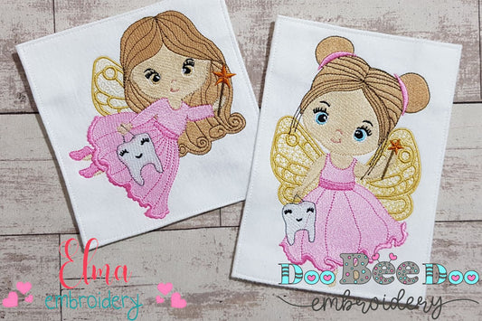 Cute Tooth Fairy - Fill Stitch - Set of 2 designs