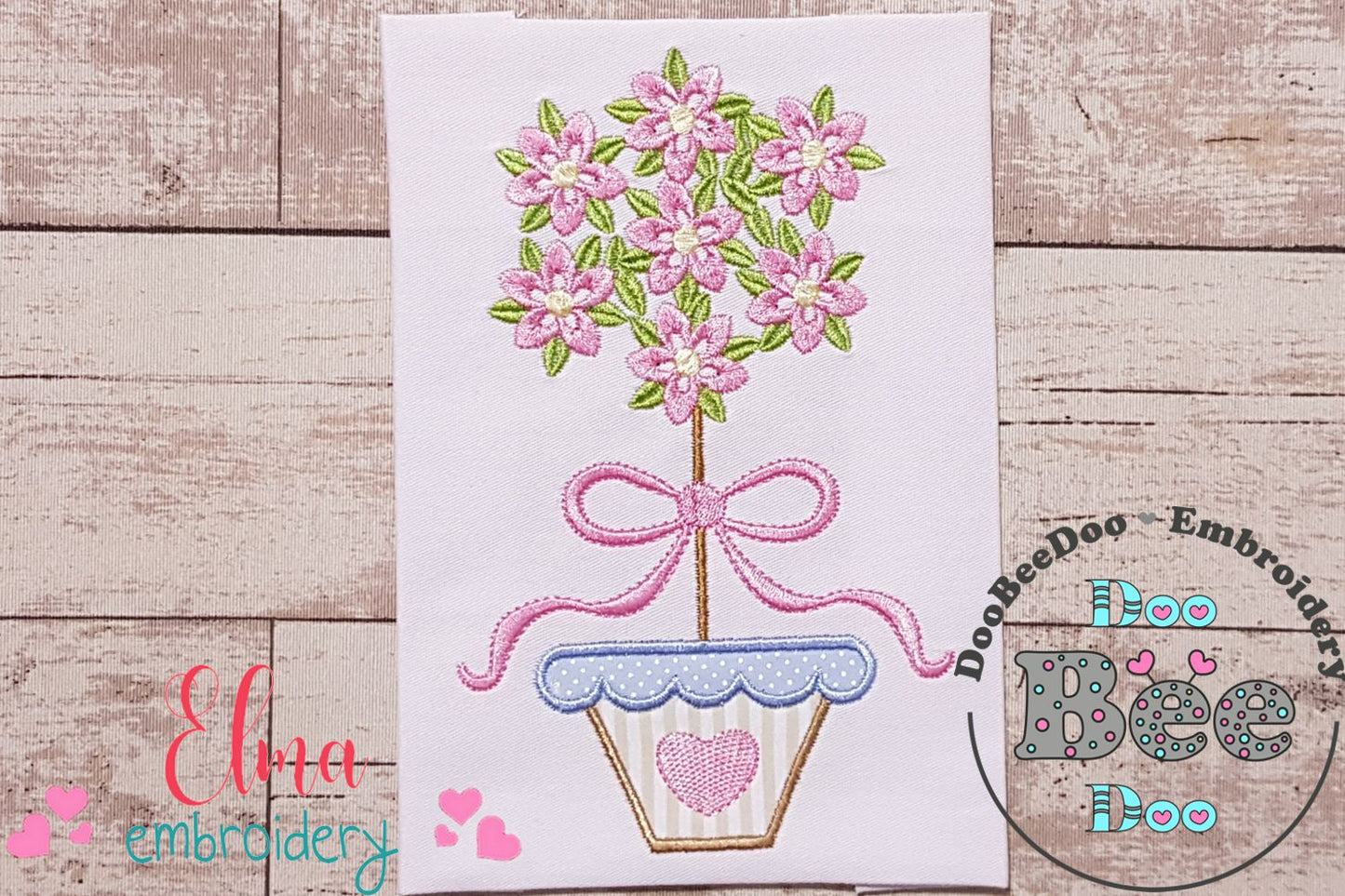 Spring Flowers Vase - Applique