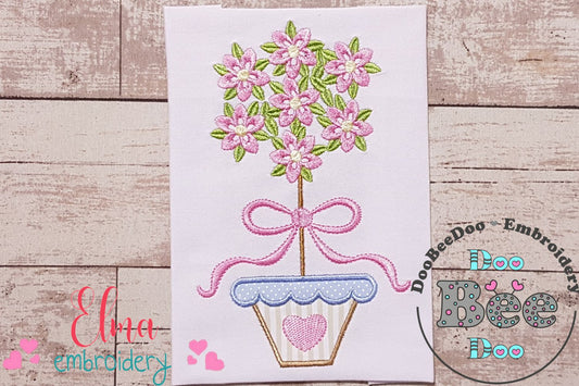 Spring Flowers Vase - Applique