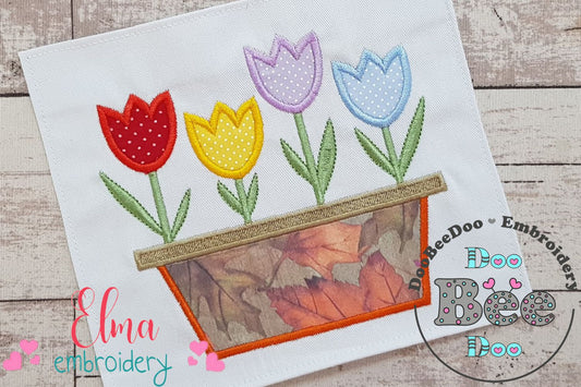 Tulips Vase - Applique