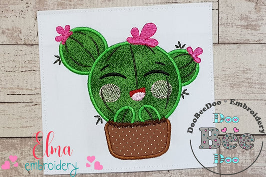 Happy Summer Cactus - Applique