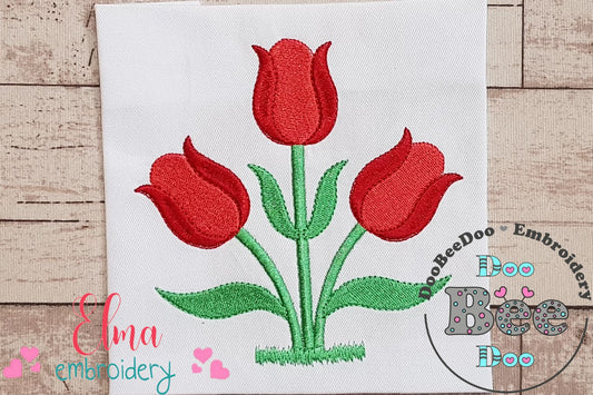 Tulips - Fill Stitch