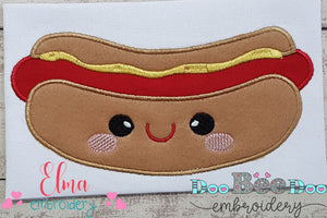 Happy Hot Dog - Applique