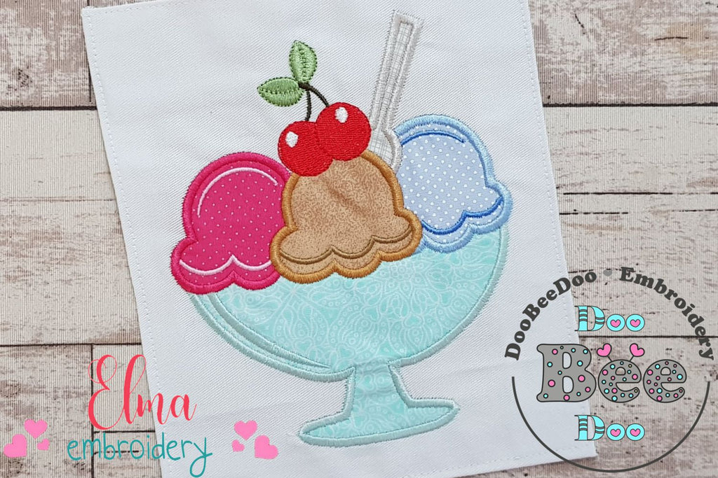 Ice Cream Cup - Applique