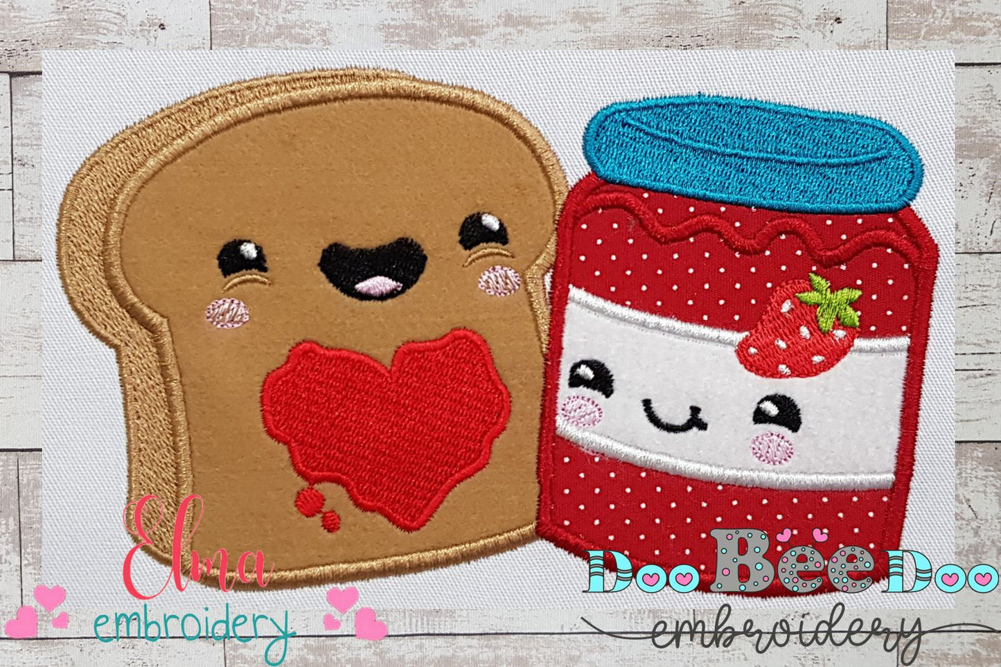 Happy Bread and Jam - Applique