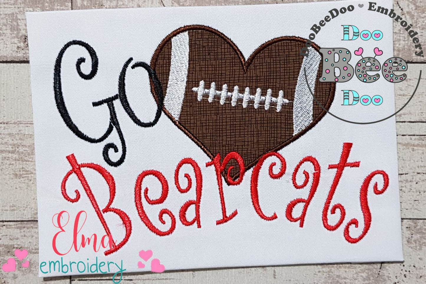Football Go Bearcats - Applique