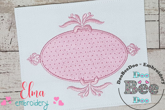 Arabesque Frame Pink - Applique