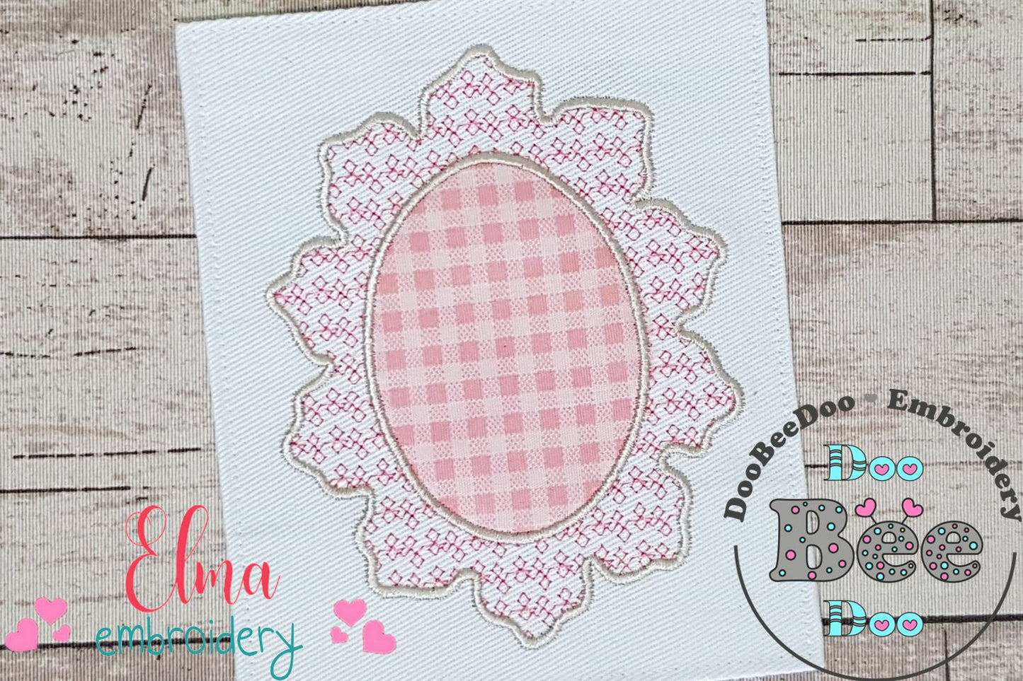 Arabesque Frame - Applique - Machine Embroidery Design