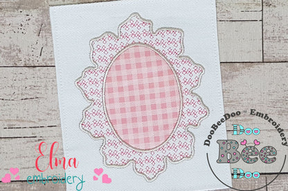 Arabesque Frame - Applique - Machine Embroidery Design