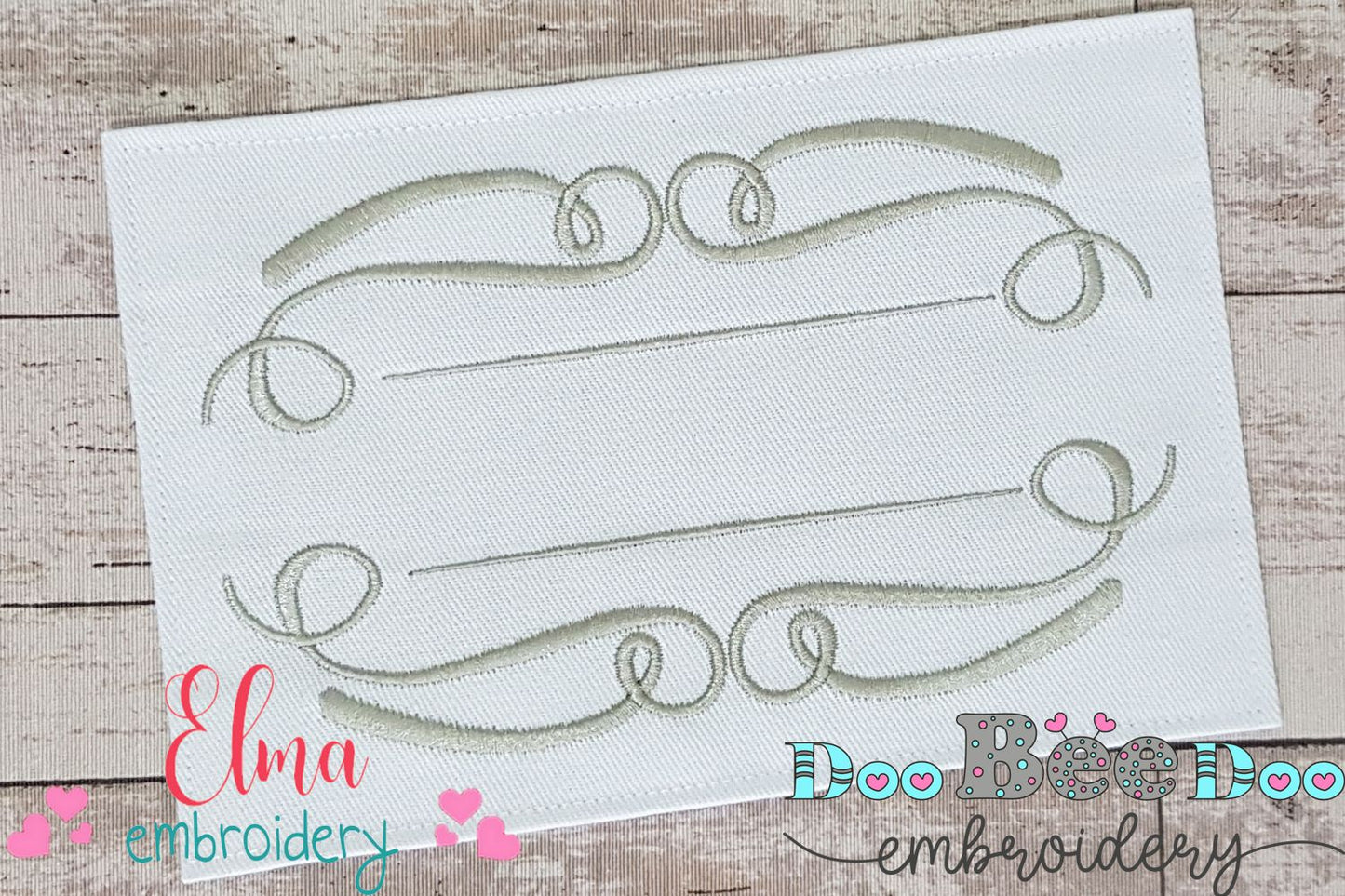 Arabesque Frame - Fill Stitch