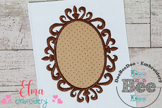 Arabesque Frame Brown - Applique