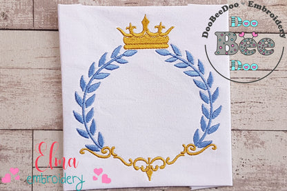 Royal Frame - Fill Stitch Embroidery