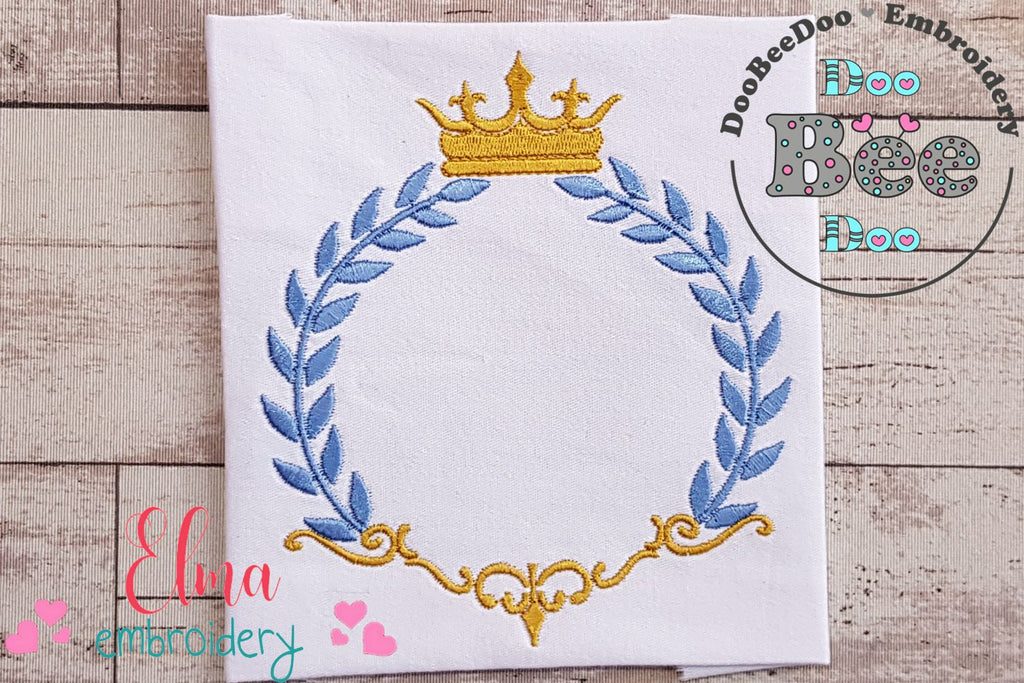 Royal Frame - Fill Stitch Embroidery