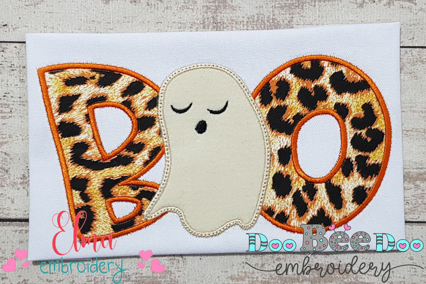 Boo Halloween Ghost - Applique