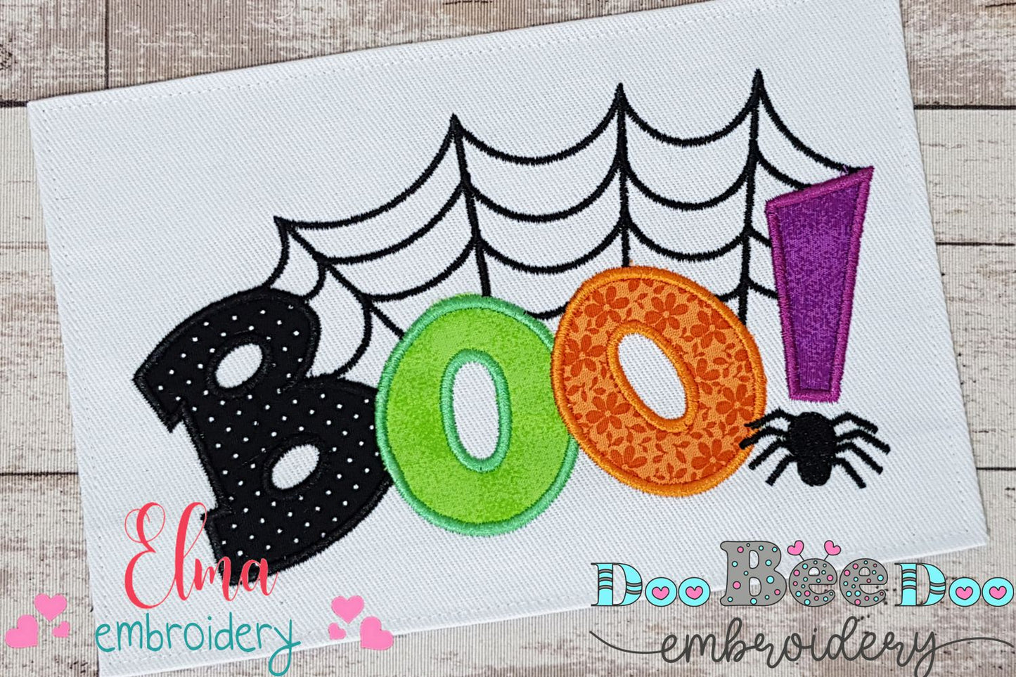 Boo! Spider - Applique Embroidery