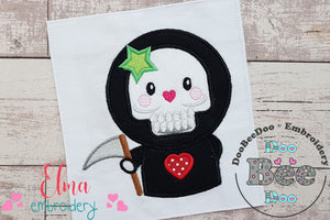 The Death Girl Halloween - Applique