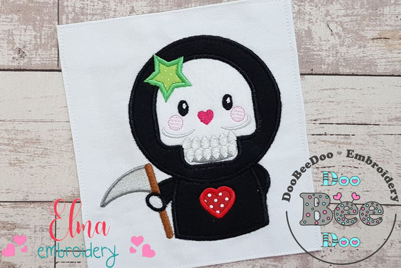 The Death Girl Halloween - Applique