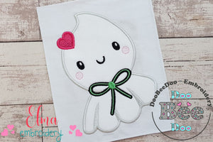 Ghost Girl - Halloween - Applique