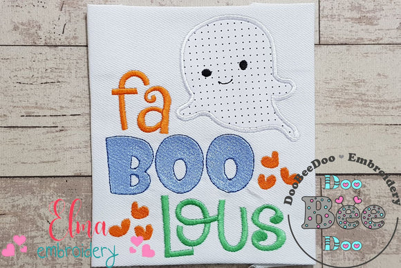 Ghost Boy FaBOOlous - Applique