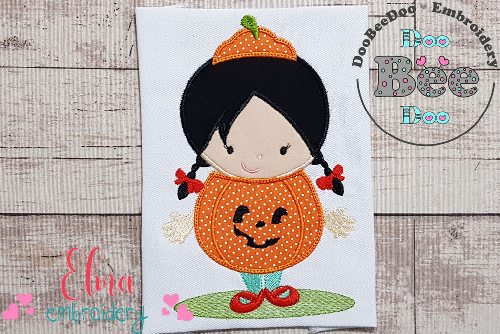 Little Pumpkin Girl - Applique