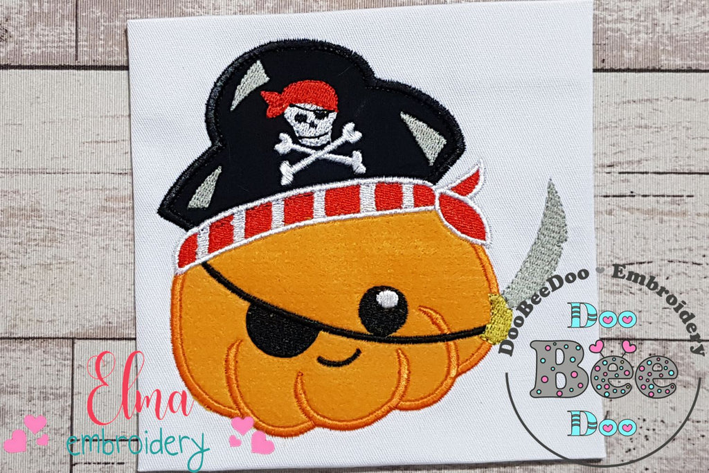 Pirate Pumpkin - Applique