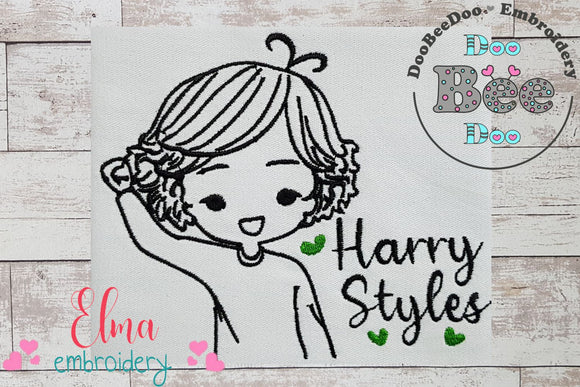 Cute Baby Harry Styles - Fill Stitch