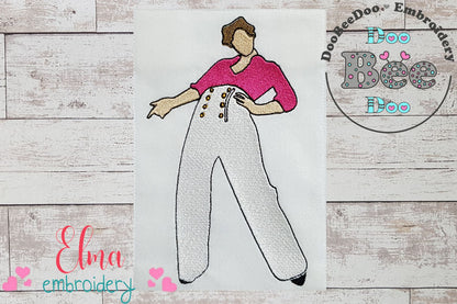 Harry Styles - Fill Stitch - Machine Embroidery Design