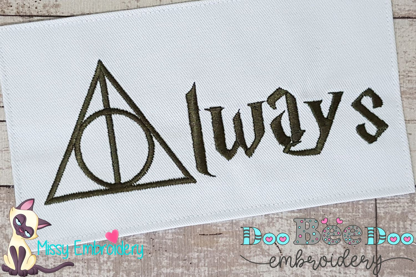 Always - Fill Stitch - Machine Embroidery Design