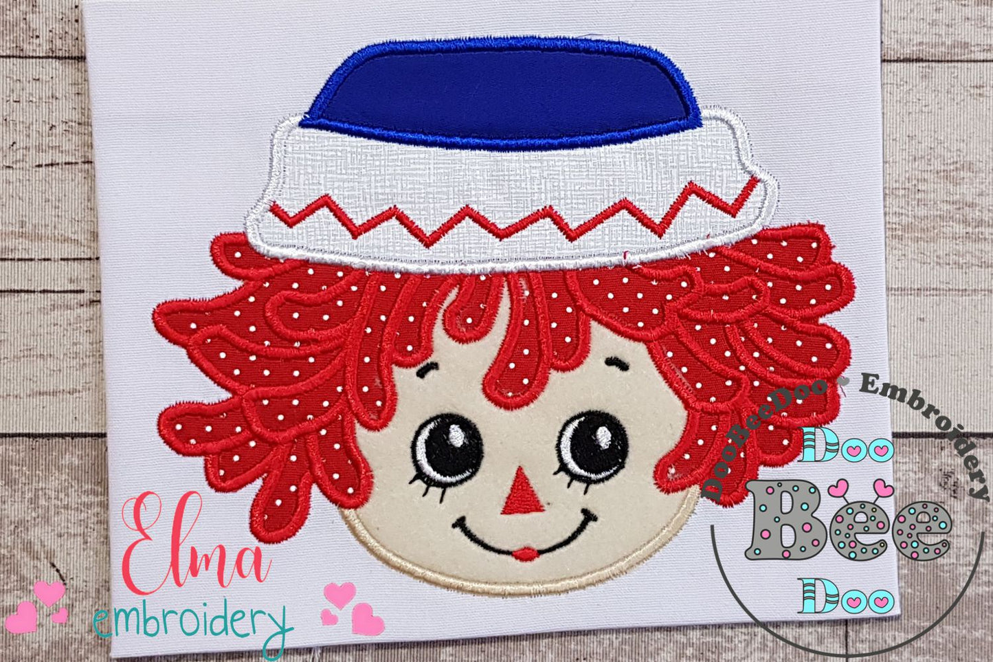 Raggedy Andy Face - Applique