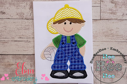 Boy with Volleyball - Applique
