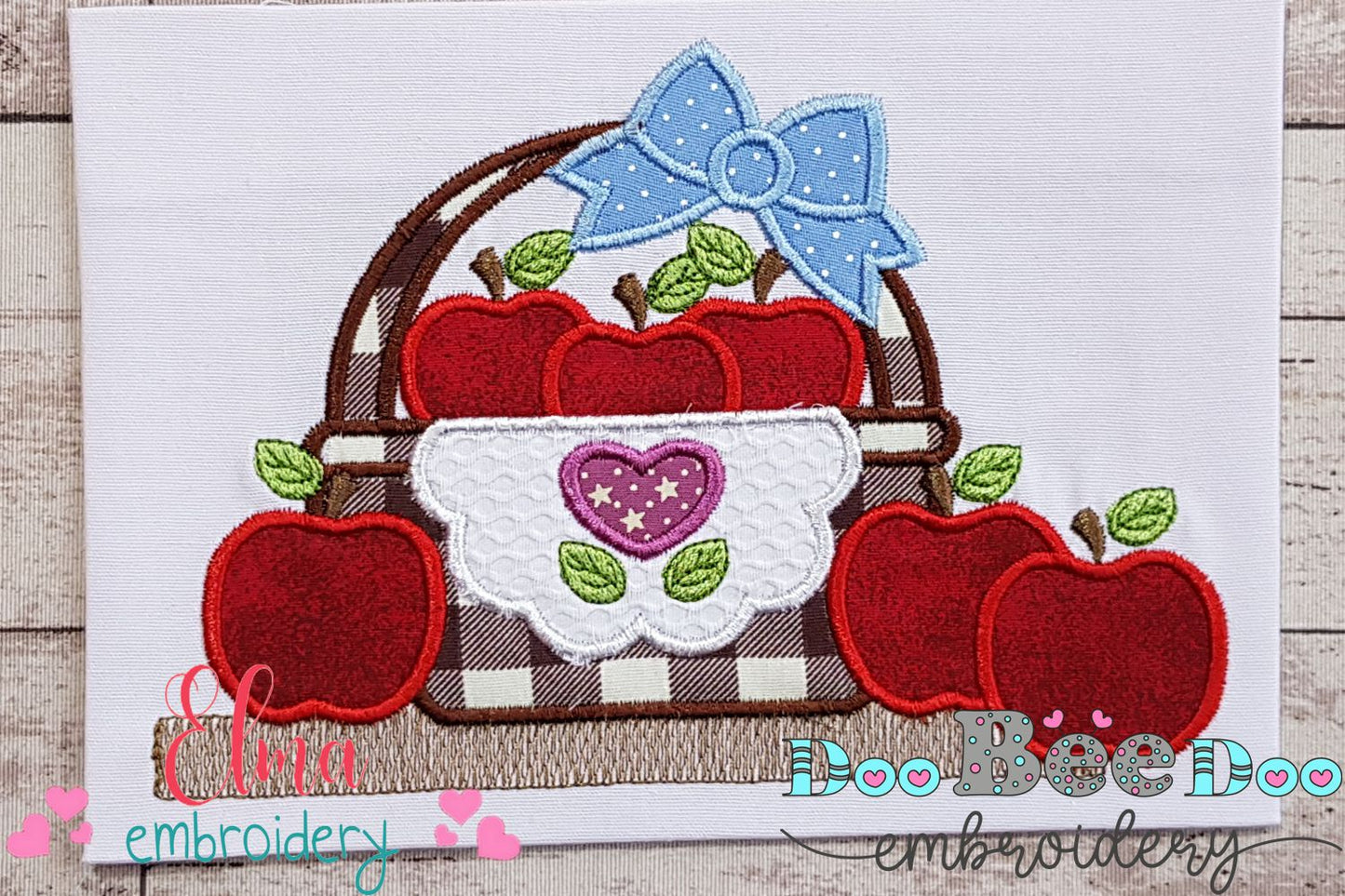 Basket of Apples - Applique