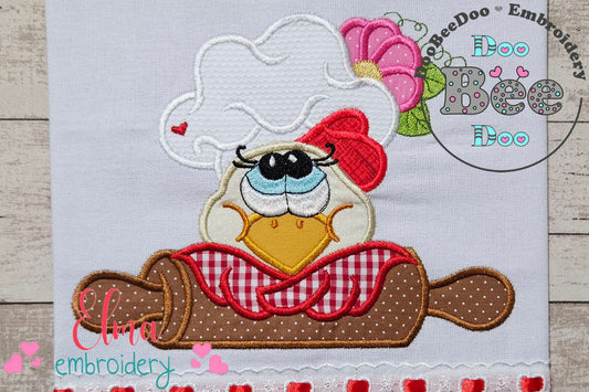 Kitchen Chef Chicken - Applique