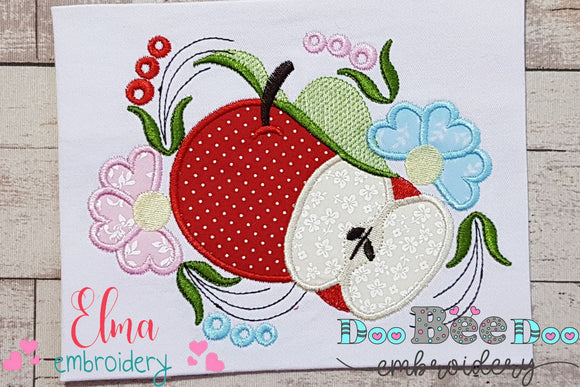 Apples and Flowers - Applique