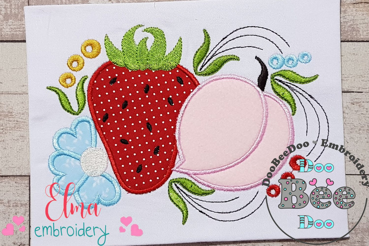 Strawberry and Peach - Applique