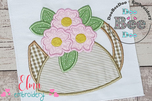 Teapot and Roses - Applique