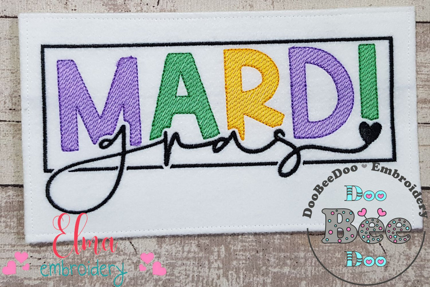 Mardi Gras - Sketch Stitch - Machine Embroidery Design