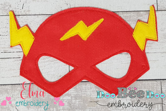 ⚡Speedy Adventures Mask – Flash ITH Project – Machine Embroidery Design