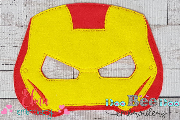 Iron Man Super Heroe Mask - ITH Project - Machine Embroidery Design