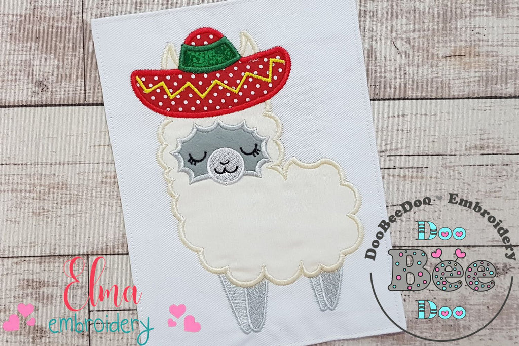 Mexican Llama - Applique