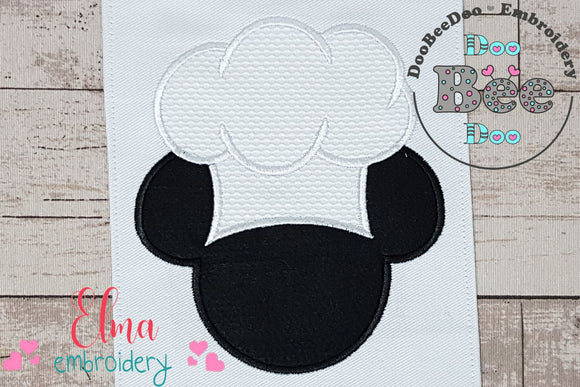 Mouse Ears Boy kitchen Chef Hat - Applique - Machine Embroidery Design