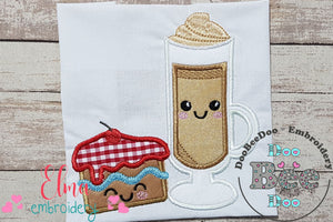 Happy Mocha and Pie - Applique