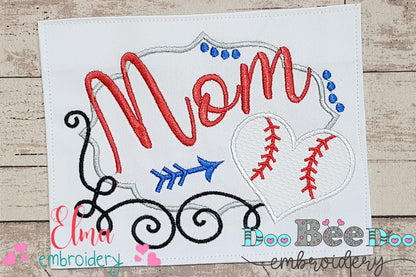 Baseball Mom - Applique