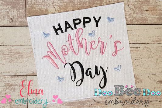 Happy Mother's Day - Fill Stitch