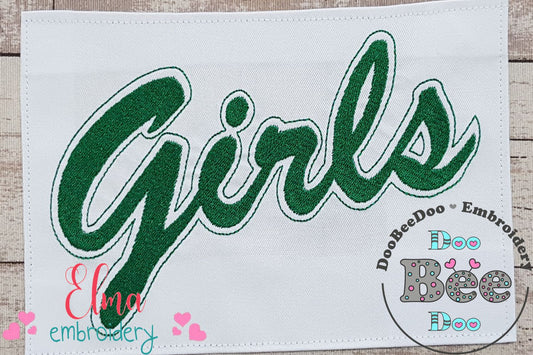 Girls Friends Rachel & Monica - Fill Stitch