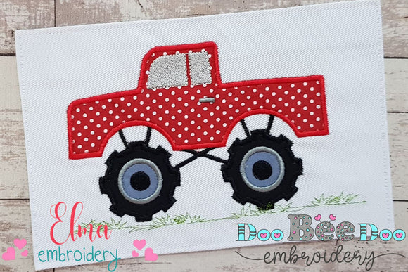 Monster Truck - Applique Embroidery
