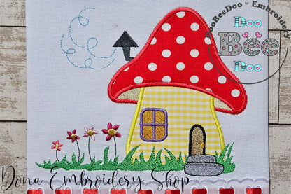 Mushroom House 1 - Applique