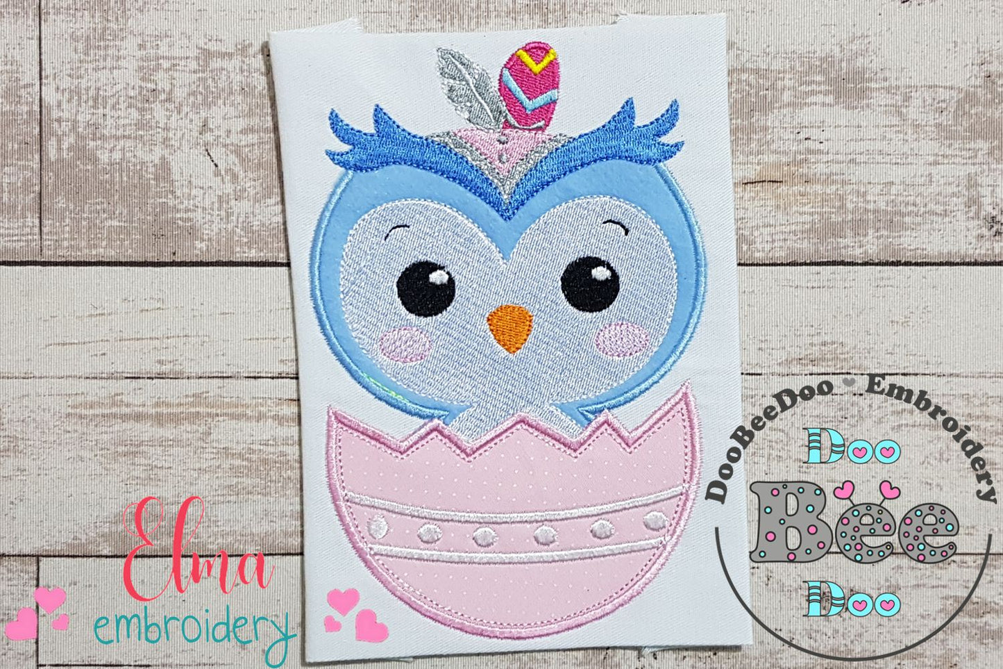 Indian Boho Owl - Applique - Machine Embroidery Design